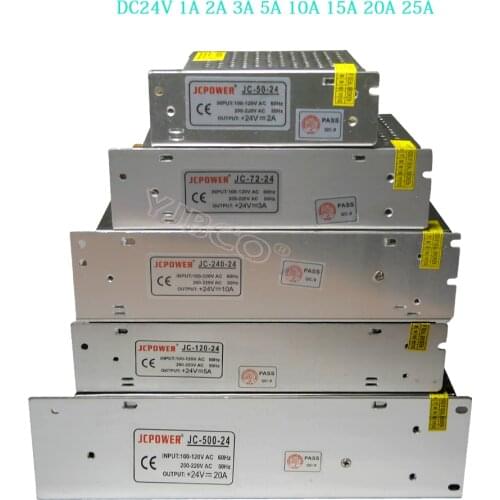 LED Switching Power Supply DC24V 1A 2A 3A 5A 10A 15A 20A 25A for 24V RGB led strip lamp lighting led driver Lighting Transformer