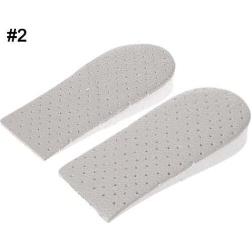Heightening Insole Invisible Comfortable Unisex Women Heighten Insert Cushion Pads 1/1.5/2cm Faux Leather EVA Lifting Insole
