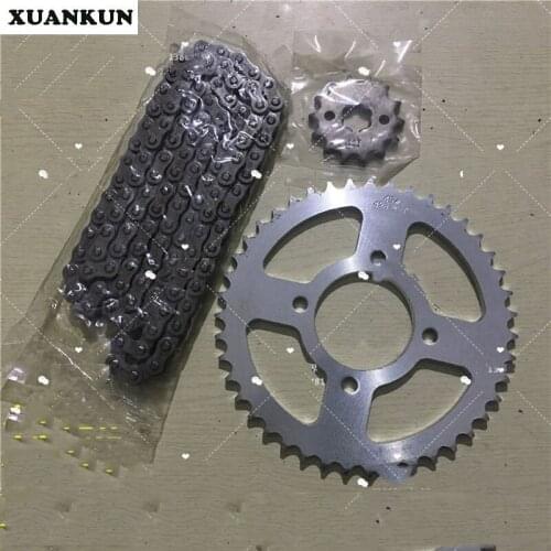 XUANKUN GT125 Sets Of Chain QS125-5ABCEF Size Sprocket Chain Front And Rear Gear Tooth Plate