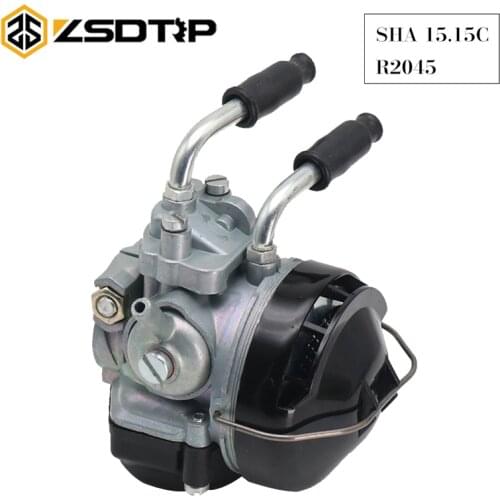 ZSDTRP New Arrival Carburetor For 15 Dellorto Sha 15/15 For PEUGEOT 103 MBK 51 AV10 NEUF Motorcycle Cable Choke