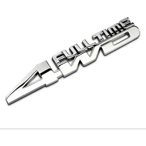 1 Pcs Four wheel drive Car Stickers metal logo Car Stickers 4WD Wrangler car emblem Car Styling