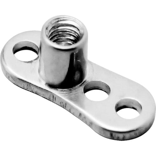 10Pcs G23 Titanium Dermal Anchor Base Piercing Accessories Body Jewelry