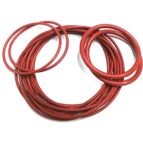 10x 50x 100x /VMQ o-ring/OD Size:5/6/6.5/7/7.5/8/8.5/9/10/11/12* 2mm thickness/red Silicone o ring seal dichtung red Gasket