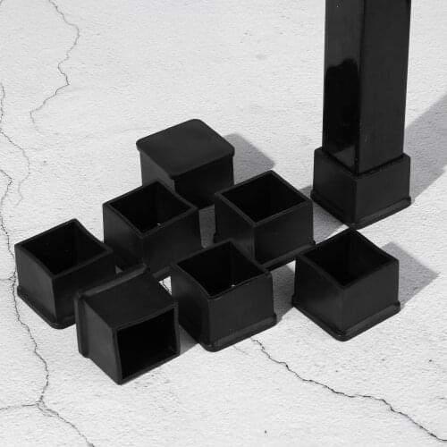 12 Furniture Feet Cups PVC Rubber Table Chair Leg End Caps Anti Slip Scratch Proof Foot Tips Plugs Covers Home Floor Protectors