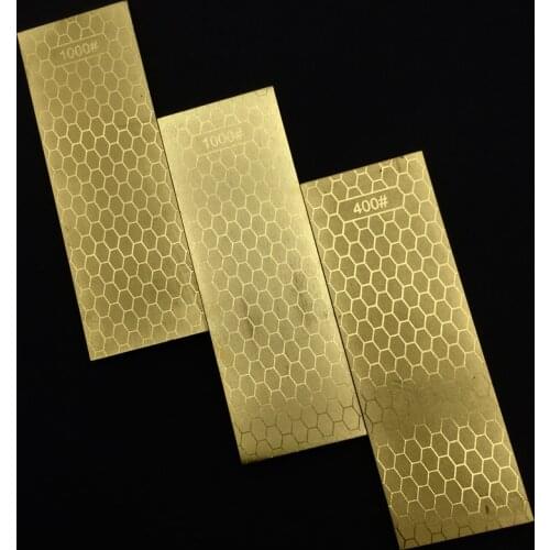 400 1000# Golde Sharpening Stone Set Double Sided Diamond Grindstone Big Size Apex Fast Honing Knife Sharpener Whetstone