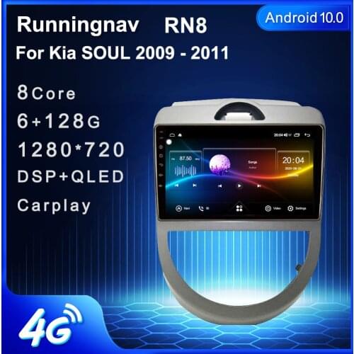 4G LTE Android 10.1 For KIA Soul 2009 2010 2011 Multimedia Stereo Car DVD Player Navigation GPS Radio