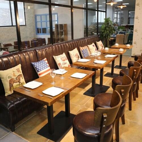 Customzied modern design sofa dining table and chair for resturant bar project