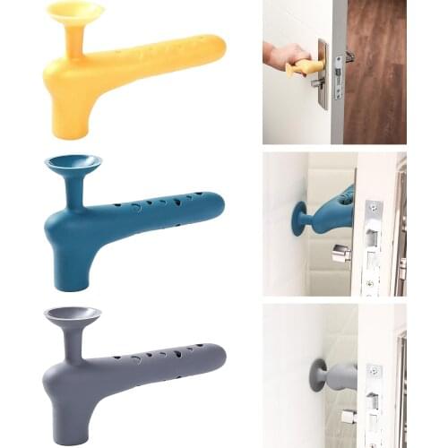 Baby Silicone Door Handle Stopper Guard Safety Suction Doorknob Cover Sleeve