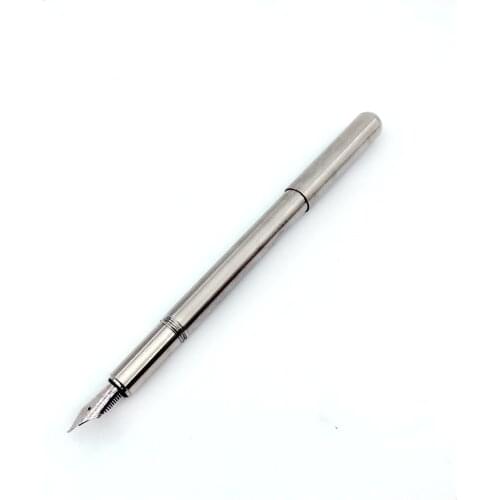 Outdoors Writing Tools EDC Silver Color Pocket Pen Titanium Pen