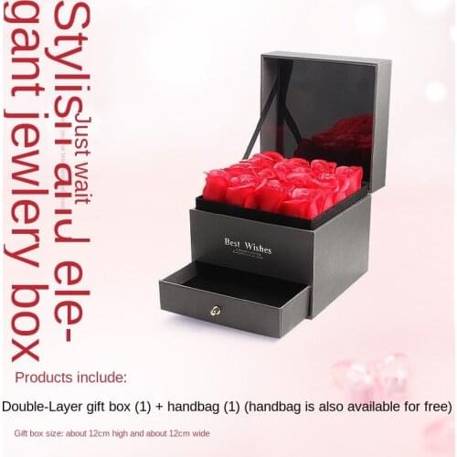 Mothers Day Rose Box Creative Drawer 9 Preserved Flowers Gift Wife Girlfriend Valentines Day Birthday Gift