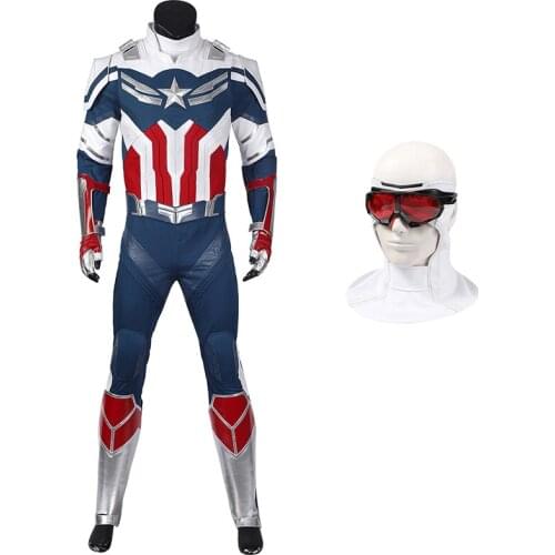 Adult Superhero Falcon and Winter Soldier Cosplay Falcon Costume Fighting Clothes Halloween Outfit Full Props Suit With Shoes