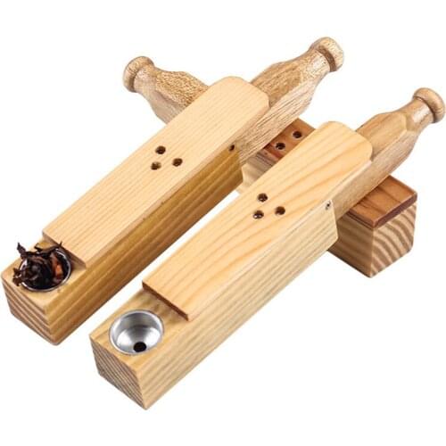 Solid wood Mini Pipes Creativity Portable Creative Smoking Pipe Herb Tobacco Pipe Gifts Narguile Grinder Smoke Mouthpiece