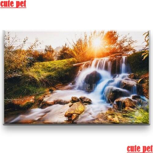 Cute pet Wild nature scenery mosaic full Square round drill puzzle Diy diamond painting cross stitch Embroidery Art home decor