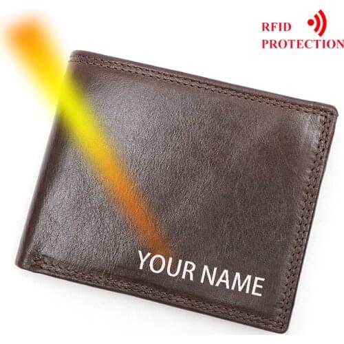 MRF82 100% Genuine Leather Wallet Men Fashion Short Bifold Wallet Casual Soild Wallet Men With Coin Pocket Mens Purse Wallets