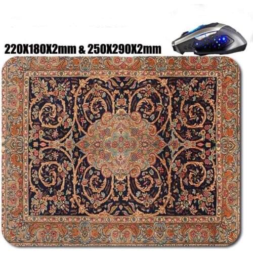 New Arrival DIY Non-Slip Rubber High Quality 3 D Printing Custom Persian Carpet Series Gaming Computer Mouse Pad As A Gift