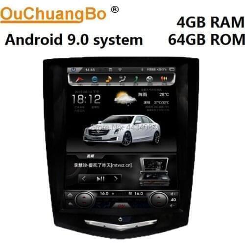 Ouchuangbo 10.4 inch Tesla Style Vertical Screen Android 9 Car GPS Navi For Cadillac ATS 2013-2016 ATS - L With 6 Core 4GB 64GB
