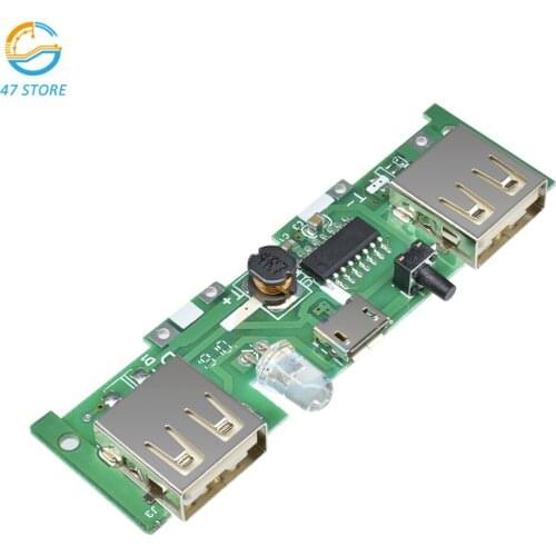 DC 5V 1A 2A Mobile Power Bank Charger Control Board Micro USB Polymer Lithium Battery Charging Board DIY Step Up Boost Module