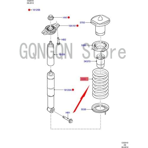 CAR Rear Engine Spring For dMo nd eo Generator Belt Tensioner Spring Engine Suspension Fixed Strut Bracket Auxiliary Spring