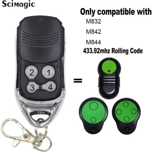 4 Button Garage/Gate Remote Control For M832 M842 M844 Merlin 230t 430r Command Key Fob
