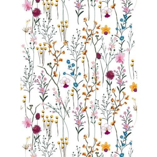 Modern Floral Peel And Stick Wallpaper Self-Adhesive Removable Wall Decor For Home Bedroom Walls Doors Cabinets Easy To Clean