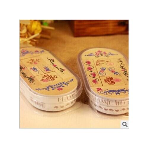 European-style vintage Lace Flower style wooden stamp set/ Gift stamp/ No.0031