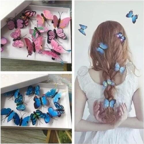 5Pcs Mini Butterfly Hair Clips Women Hairpins Fashion Headpiece Barrette Wedding Hairpins Hair Accessories Hair Styling Tools