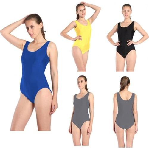 Women Ballet dance wear Gymnastics Leotard Long Sleeve Black Leotard for Toddler Spandex Lycra Scoop Neck Dance adult Leotards