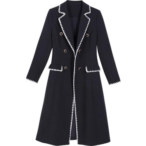 Spring And Autumn Windbreaker Women Clothing New 2021 Long Sleeve Jacket Female Coat Long Slim Jackets Womens Coats Black