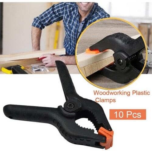 2pcs 2inch colours Spring Clamps DIY Woodworking Tools Plastic Nylon Clamps For Woodworking Spring Clip Photo Studio Background