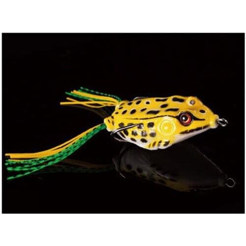 2pcs/lot Soft Frog Lure With Hook 12g 5.5cm Artificial Bait Soft Lure For Snakehead Frog Bait Fishing Tackle Top Water J456