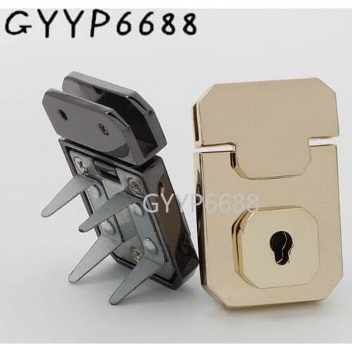20sets high quality lock with key for woman handbags press lock genuine leather suitcase briefcase bags lock