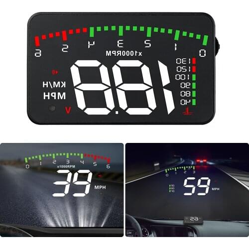Car Styling Adapter HUD A900 OBD2 Speed RPM Water Temperature Alarm Universal Auto Overspeed Warning Head-Up Display Box