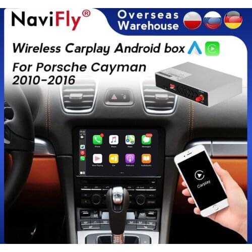 Navifly Car Multimedia for Porsche Cayman PCM 3.1 PCM 4.0 2010-2018 Wireless Apple CarPlay Android Auto Decoder Box