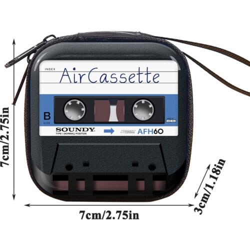 Retro Zipper Key Case Cute Earphone Storage Box Organizing Bag Coin Purse Coin Wallet Multi-Function Silicone Headphone Bag