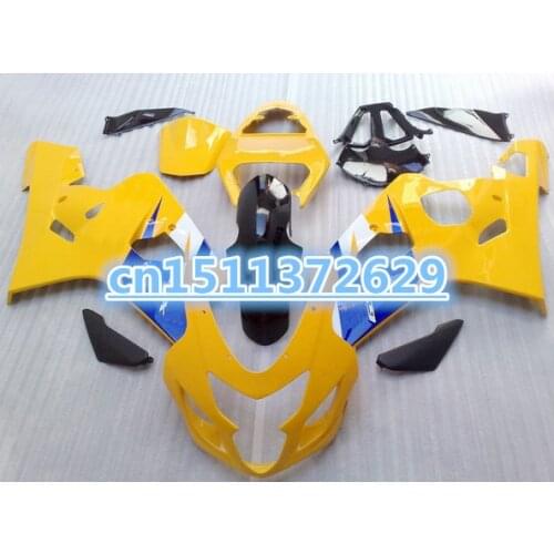 Dor-Yellow&Blue Motorcycle Fairing kit for A GSXR 600 750 04-05 K4 GSXR600 GSXR750 2004-2005 GSX R600 04 05 2004 2005 for SUZUKI