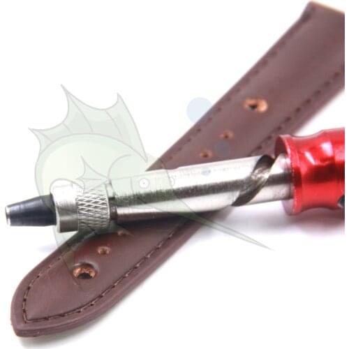 BD-2860 Leather Watch Strap Hole Punching Tool Hand-Held 1.5mm~4mm Assort Size Spring Gravitation Hole Puncher Maker Tool