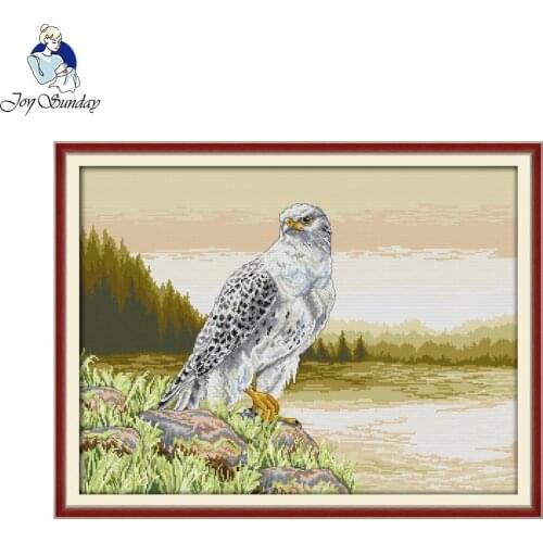 Joy sunday animal style Falcon modern cross stitch patterns christmas kits craft gift for beginners