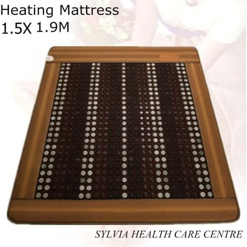 Free shipping Natural tourmaline mat infrared heating physical therapy mat heating sleeping bed cushion 1.5X1.9M/ 59''X74.8