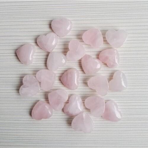 Charm fashion Roses Quartz 18MM Heart shaped natural stone beads for making Jewelry love cabochon 20Pcs/lot Free shipping
