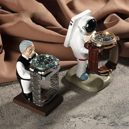 2021 Resin Watch Stand Old Housekeeper Watch Storage Boxes Case Fashion Watch Display Case Jewelry Gift Individuality Organizer