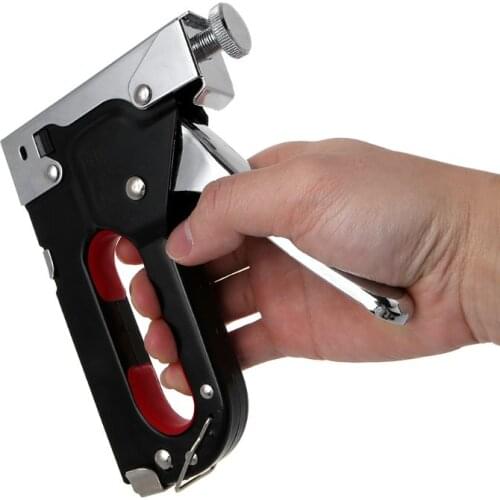 3 Way Duty Stapler Staple Gun Nailer Tacker With Staples Nails Set For Upholstery Wood Framing Door Furniture Finishing Tools