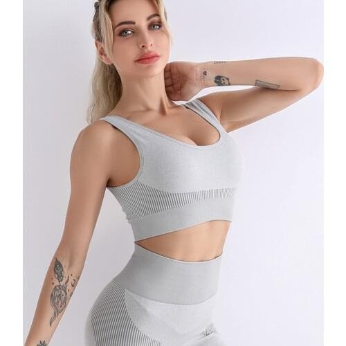 Yoga Wear Sports Bra Womens Solid Color New Running Fitness Underwear Workout Tops Gym Accessories Gathered Sexy Lingerie