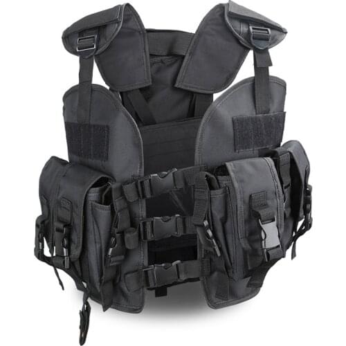Tactical Police Military Vest Wargame Sports Wear Airsoft Paintball Carrier Strike Vest With Water Bag