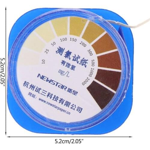 Chlorine Test Strips Water Quality Test Strip Swimming Pool Water Alkaline Acid Indicator Paper Testing Supplies
