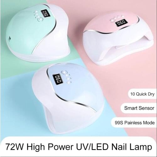 New Nail Dryer 120W/54W UV LED Lamp Nail Lamp For Curing All Gels Builder Polish Varnish Manicure Salon Nail Art Tools