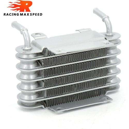 Motorcycle Cooling Universal Motorcycle Engine Small Fuel Oil Cooler Aluminum 8mm Out SO-01