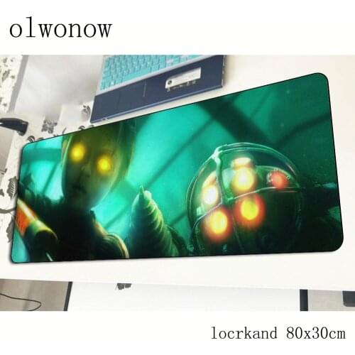 Bioshock mousepad 80x30cm Gorgeous gaming mouse pad big gamer mat Colourful game computer desk padmouse keyboard large play mats