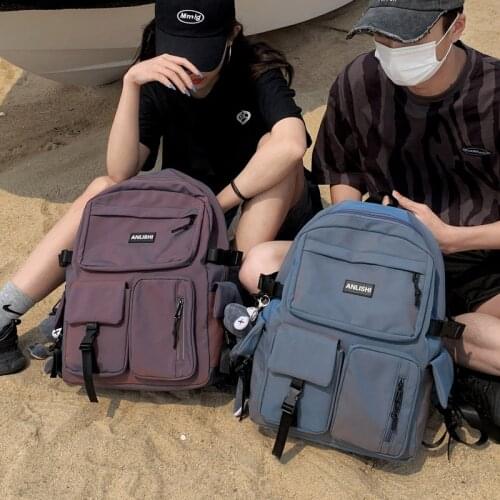 New Laser Couple Backpack Men Women Waterproof School Bags for Teenage Girls Computer Laptop Backpacks College Travel Bookbags