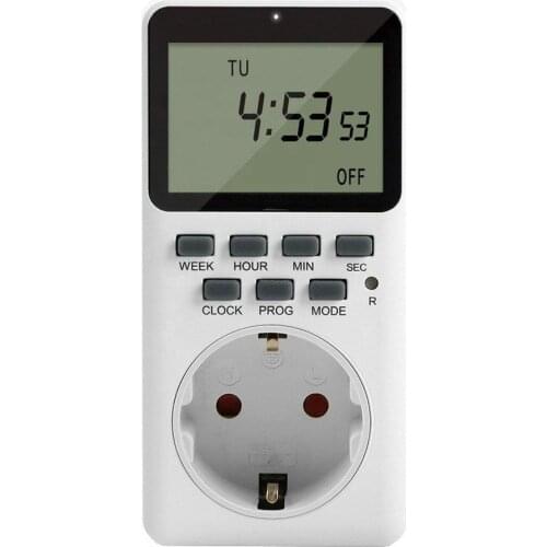 Outlet Timer Digital Programmable Timer Heavy Duty Smart Indoor Timer for Electric Outlets EU US UK Plug Wall Timer Switch