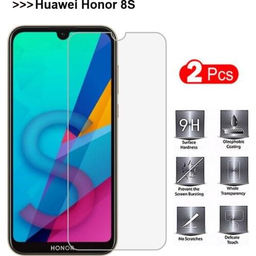 2PCS Tempered Glass For huavei honer 8 s s8 screen protector honor8s KSE-LX9 Huawei Honor 8S Screen Protector with Clean Tools